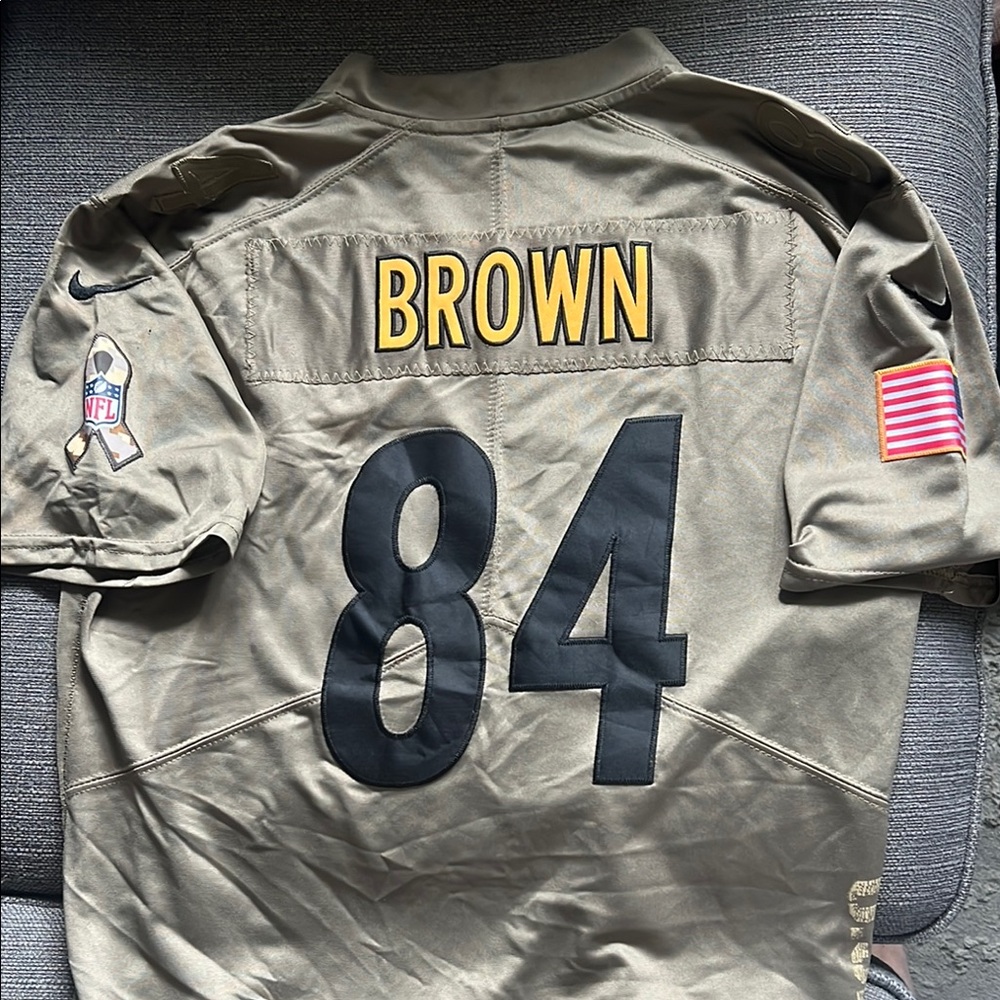 Men's Antonio Brown Pittsburgh Steelers Salute To Service Jersey XL